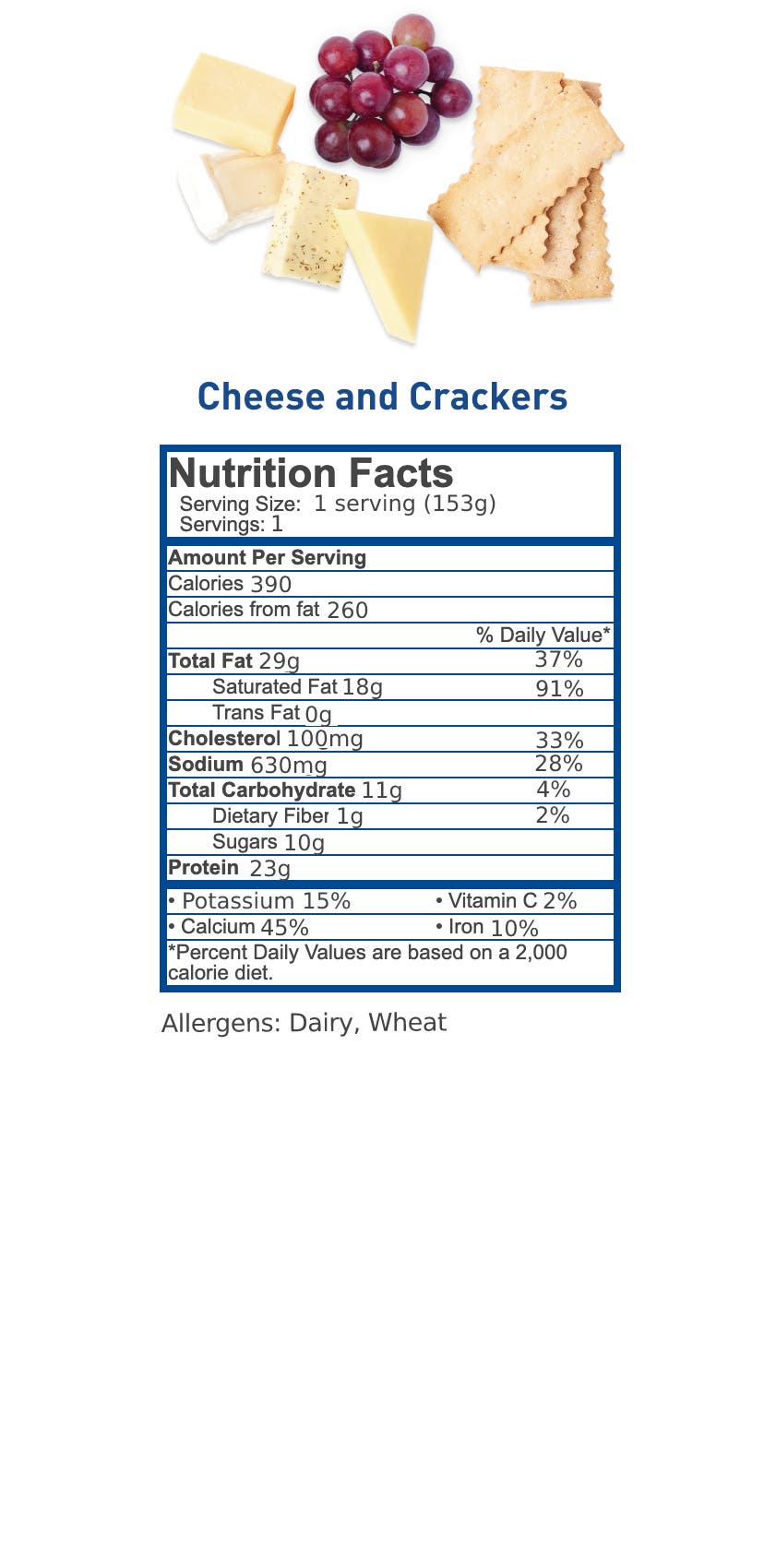 Nutritional Information JetBlue