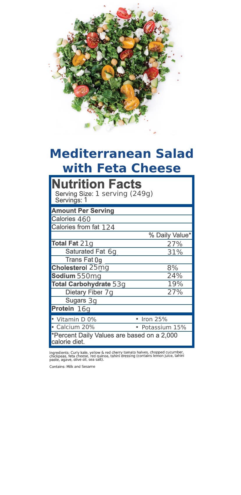 Nutritional Information JetBlue